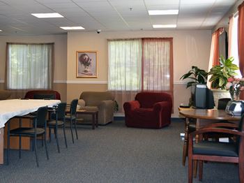 Community room and entertainment space